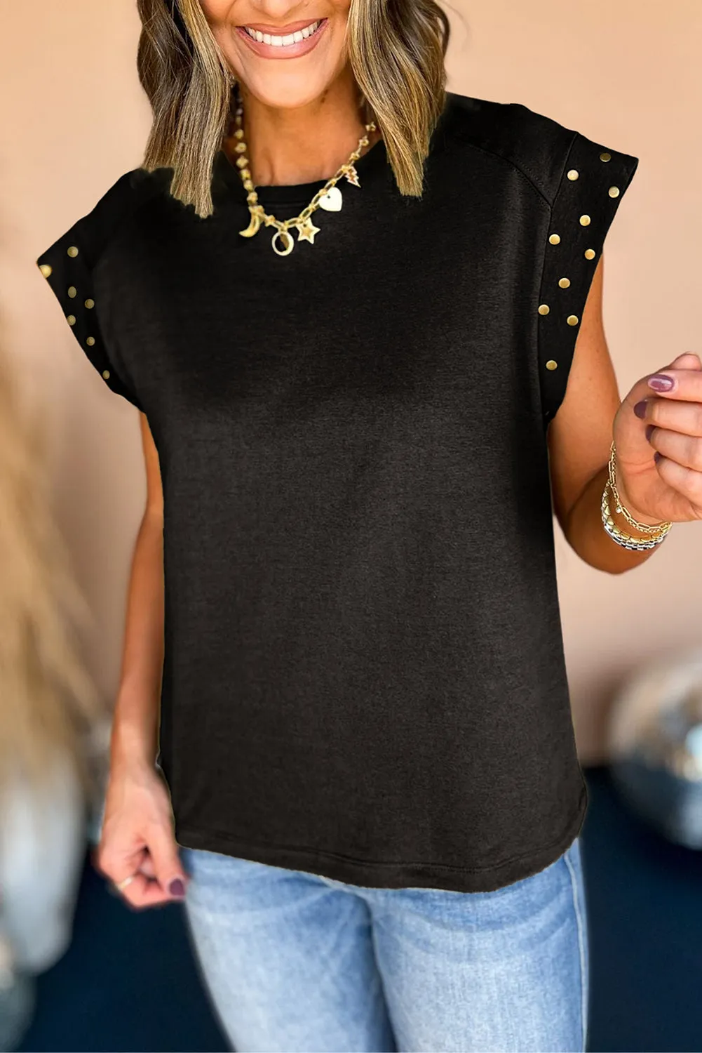 Studded Blouse by White Lion