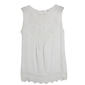 Women's Summer Fashion Sleeveless Lace Tank Top Vest Casual Shirt