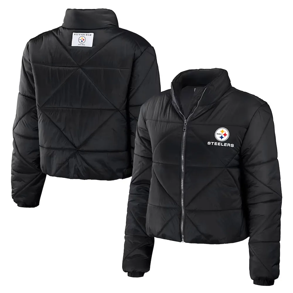 Pittsburgh Steelers Women's Cropped Puffer Jacket