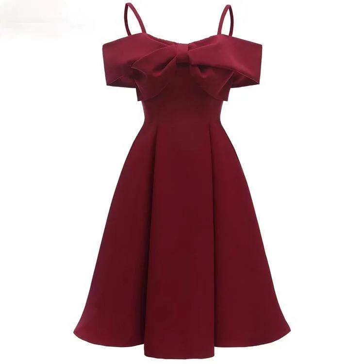 Womens Bridesmaid Slip Dresses with Bow