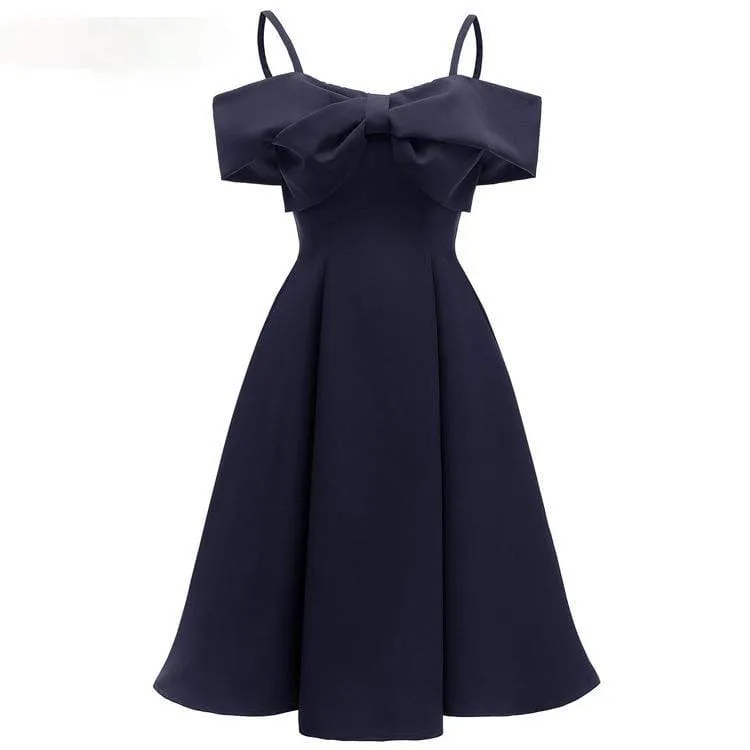 Womens Bridesmaid Slip Dresses with Bow