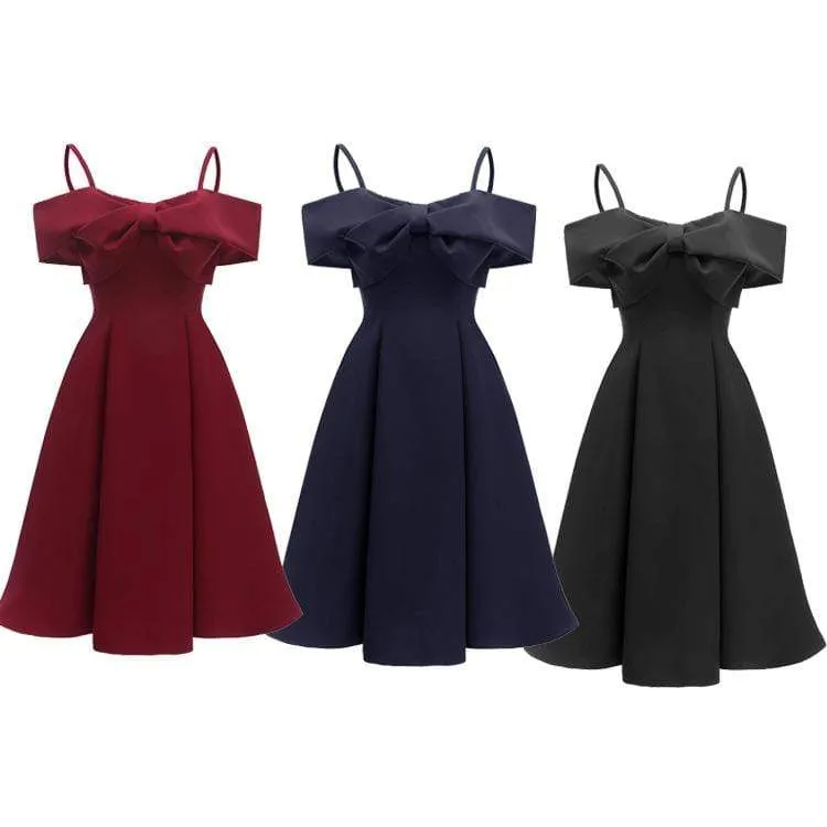 Womens Bridesmaid Slip Dresses with Bow