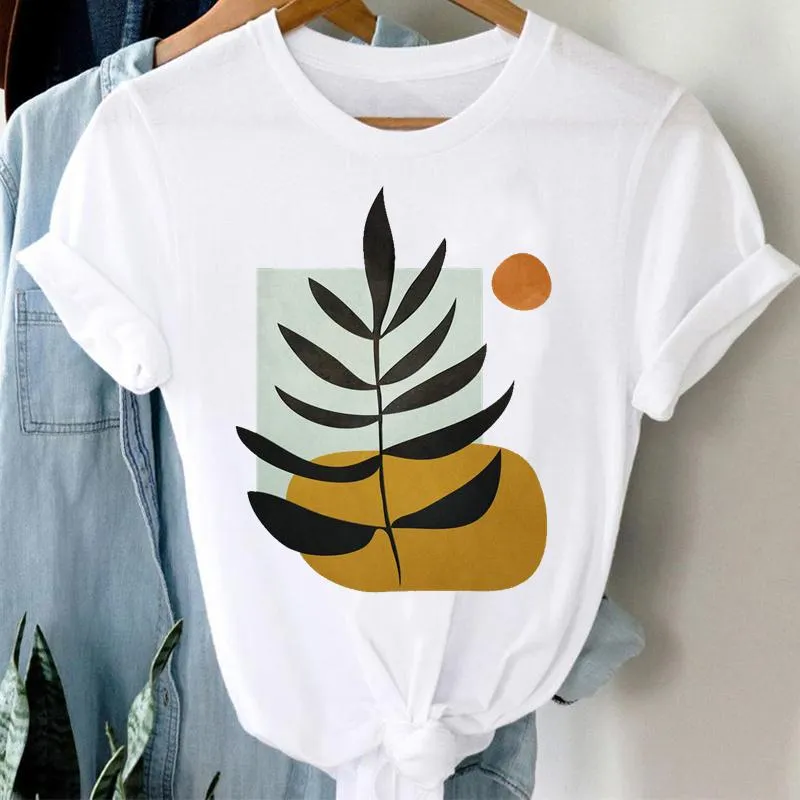 Trend T-shirt Plant Print Women Graphic Tee