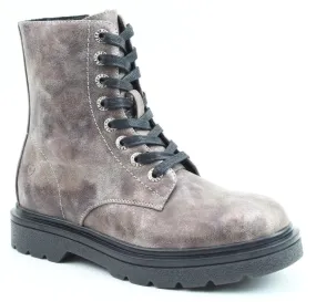 Marble Print Womens Ankle Boot