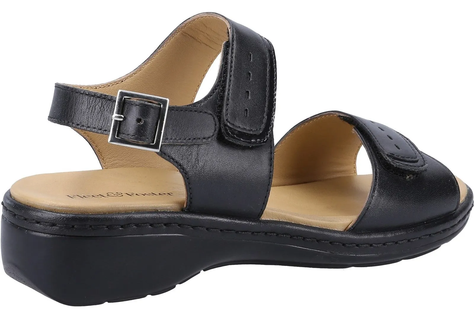 Women's Leather Sandals with Touch Fastening