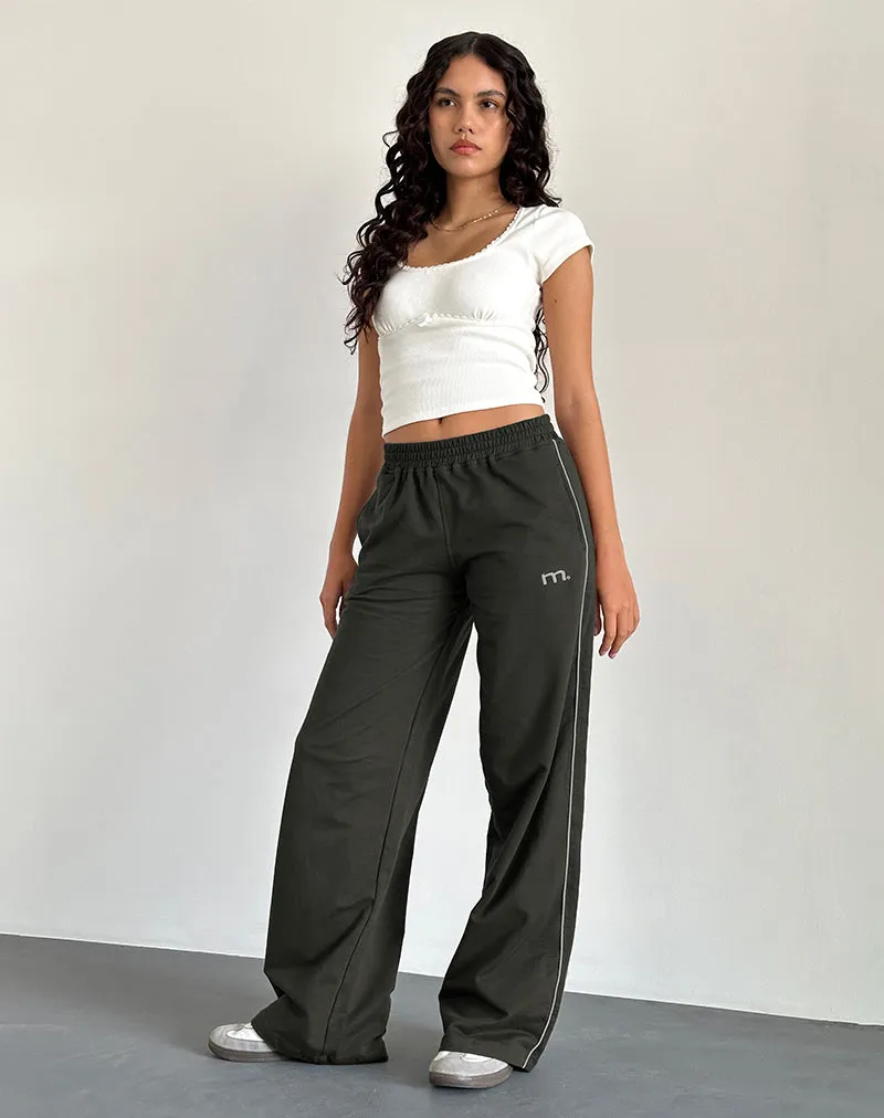 Women's Sakaria Wide Leg Trouser in Tailoring Charcoal